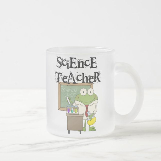 Tasse Givré Professeur de Sciences de grenouille (Droit)