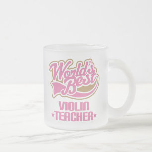 Tasse Givré Professeur mignon de violon