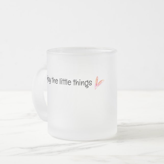 Tasse Givré Profitez De La Citation Petites Choses (Devant gauche)