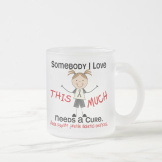 Tasse Givré Quelqu'un amour d'I - diabète de type 1 (fille)
