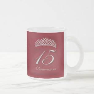 Tasse Givré Quinceañera pour le 15ème anniversaire