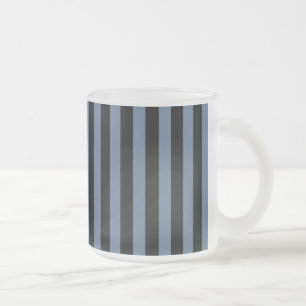 Tasse Givré Rayures bleu gris et noir