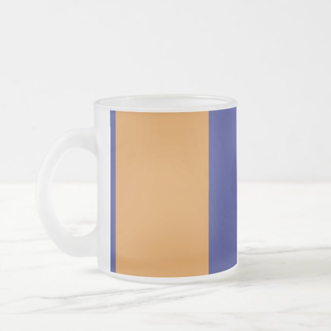 Tasse Givré rayures Brown, bleu marine et blanches (Gauche)