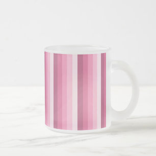Tasse Givré Rayures d'ombre rose