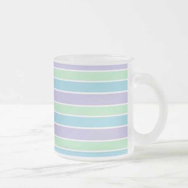 Tasse Givré Rayures en pastel (Droit)