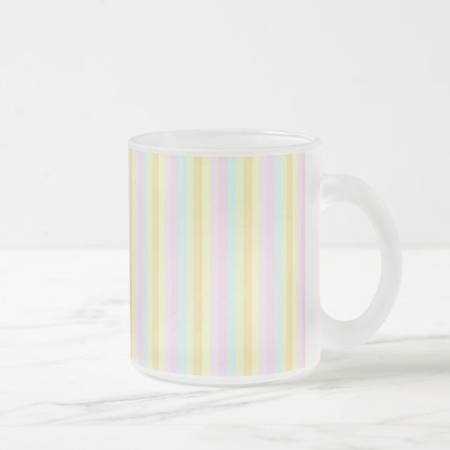 Tasse Givré Rayures verticales de pastels (Droit)