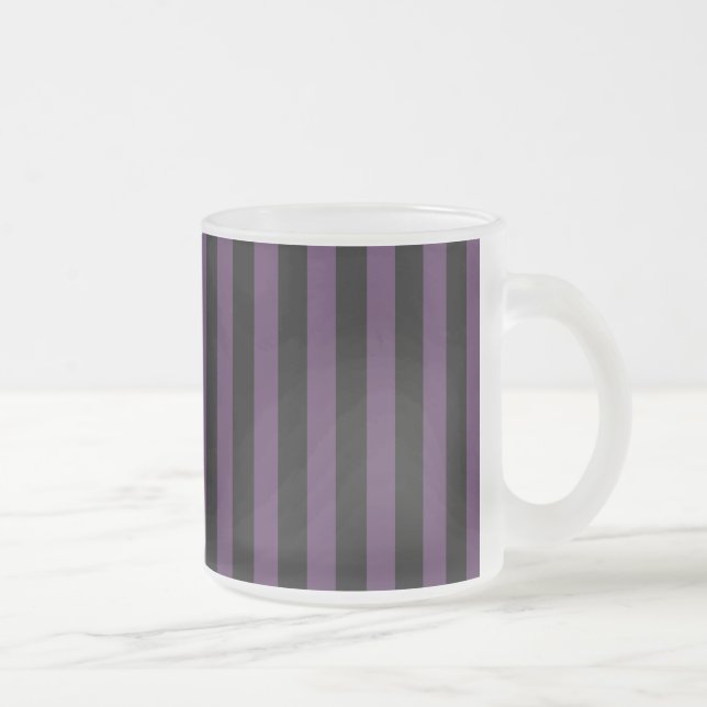 Tasse Givré Rayures violet foncé et noir (Droit)