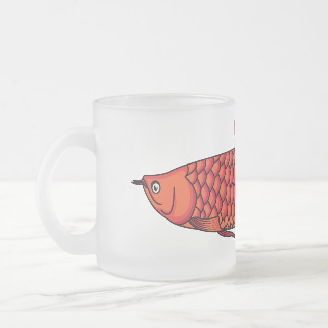 Tasse Givré Red Arowana fish cartoon (Gauche)