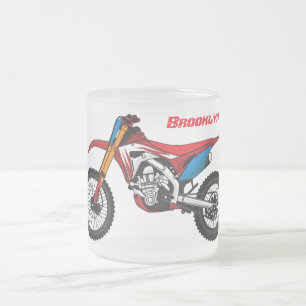 Tasse Givré Red dirt bike motorcycle