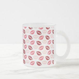 Tasse Givré Red Pink Kiss Me Baisers Lèvres Cadeaux de la Sain