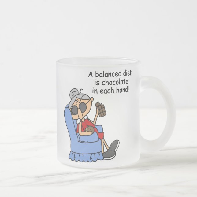 Tasse Givré Régime équilibré de chocolat (Droit)