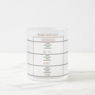 Tasse Givré Règles de café de matin