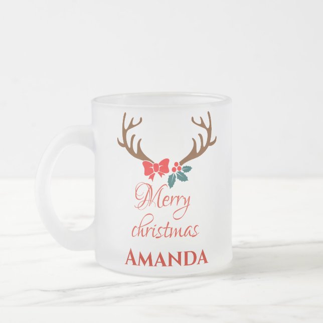 Tasse Givré Reindeer - Joyeux Noël (Gauche)