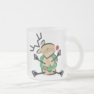 Tasse Givré Renne mignon de bande dessinée de KRW