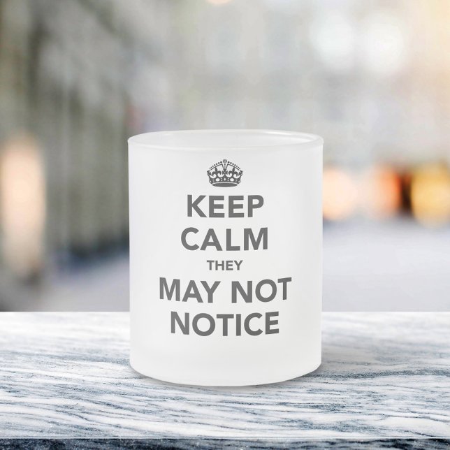 Tasse Givré Restez Calme, Ils Ne Peuvent Pas Remarquer (Créateur téléchargé)