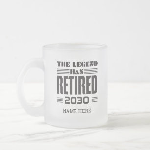 Tasse Givré Retraite La Légende a Pris Sa Retraite Personnalis