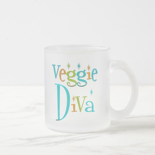 Tasse Givré Rétro diva végétarienne (Droit)