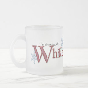 Tasse Givré Rêver de Noël blanc