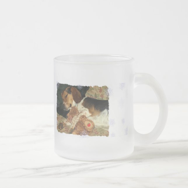 Tasse Givré Rêves doux, chiot Snoopy de beagle avec l'ours de (Droit)