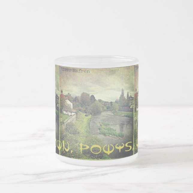 Tasse Givré River Hafren à Newtown, Powys, Pays de Galles (Centre)