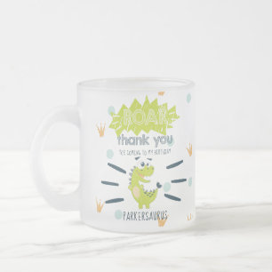 Tasse Givré ROAR Green Dinosaur Anniversaire Favoriser Personn