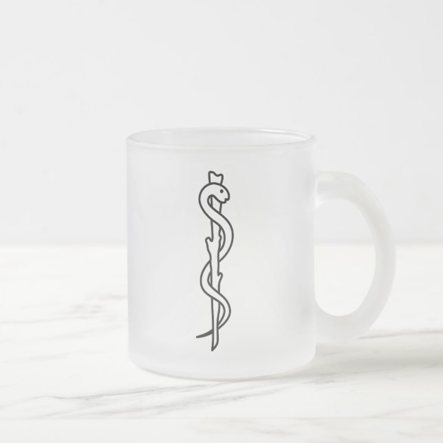 Tasse Givré Rod d'Asclepius [symbole médical] (Droit)