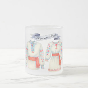 Tasse Givré Roots Roumain Costume folklorique Attire tradition