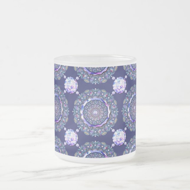 Tasse Givré Rosace bleue (Centre)