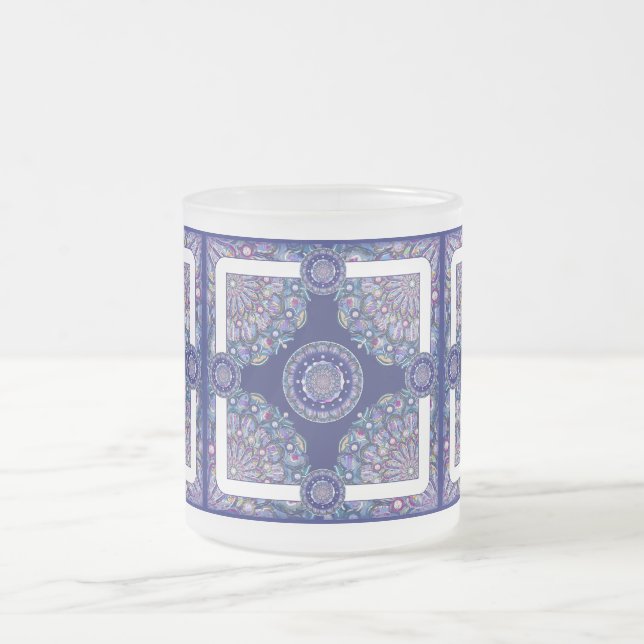 Tasse Givré Rosace bleue (Centre)