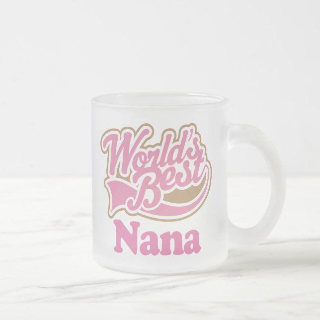 Tasse Givré Rose de cadeau de Nana (Droit)