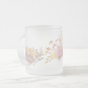 Tasse Givré Rose simple Moderne floral rose pour elle