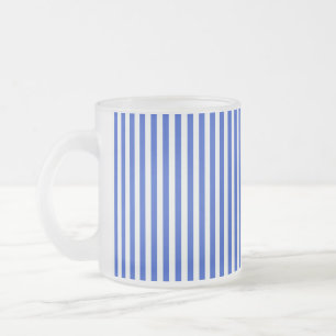 Tasse Givré Royal Blue Combination Stripes par Shirley Taylor
