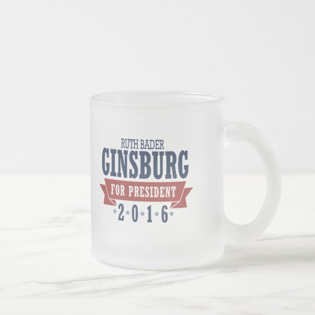 Tasse Givré Ruban certifié de Ruth Bader Ginsburg 2016 (Droit)