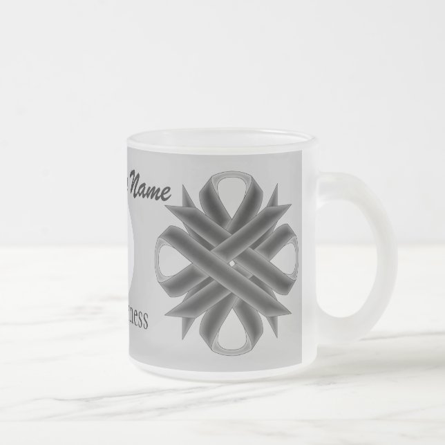 Tasse Givré Ruban de trèfle noir Tmpl par Kenneth Yoncich (Droit)