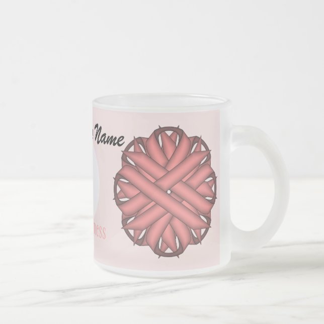 Tasse Givré Ruban rose Fleur Tmpl par Kenneth Yoncich (Droit)