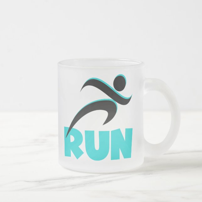 Tasse Givré RUN Aqua (Droit)