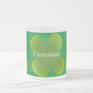 Tasse Givré Saint Patrick, Shamrock vert