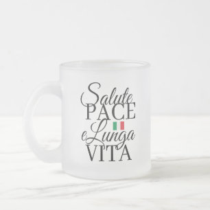 Tasse Givré Salut, Paix et Longue Vie