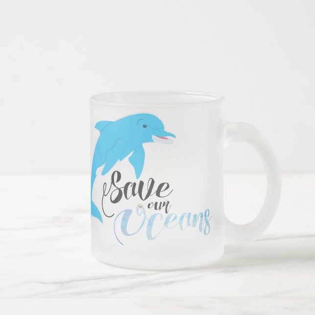 Tasse Givré Sauvez nos océans (Droit)