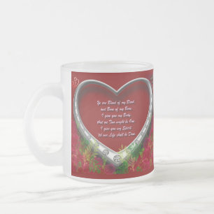 Tasse Givré Scots Gaelic Love Vow: Sang de ma florale sanguine