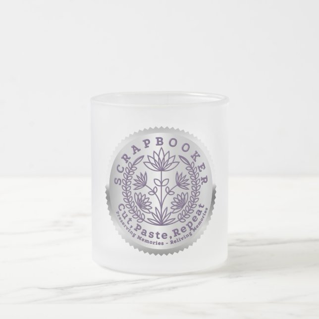 Tasse Givré "Scrapbookers "Couper, Coller, Répéter" (Centre)