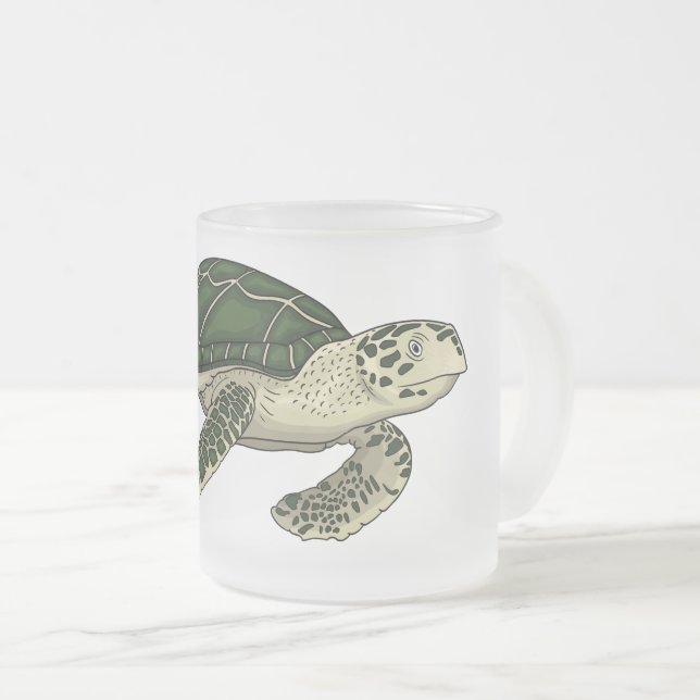 Tasse Givré Sea turtle cartoon (Devant droit)