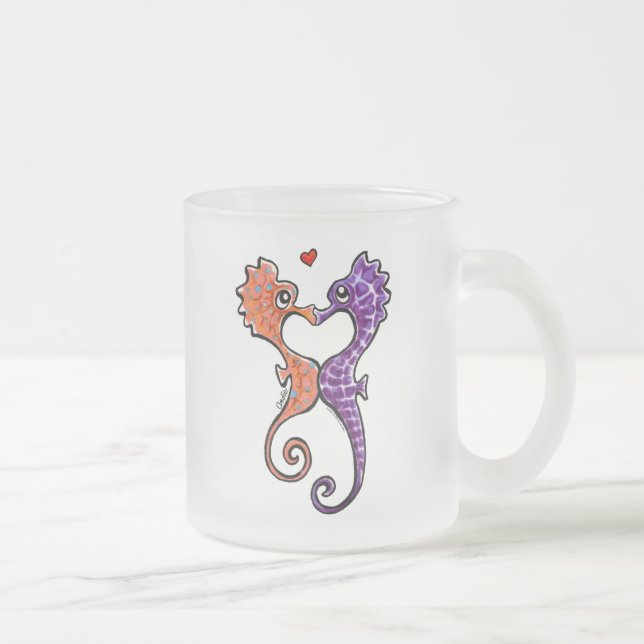 Tasse Givré Seahorse Kiss Off-Leash Art™ (Droit)