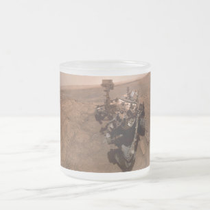 Tasse Givré Selfie de Mars Curiosity Paysage martien rouge