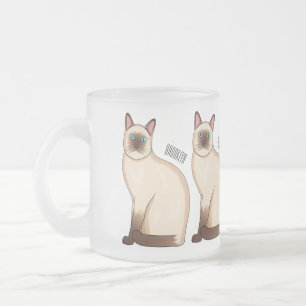 Tasse Givré Siamese cat cartoon