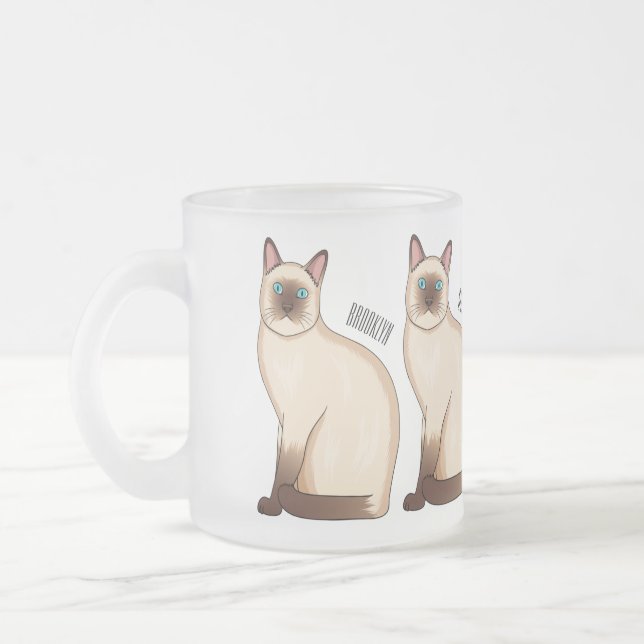 Tasse Givré Siamese cat cartoon (Gauche)