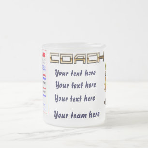Tasse Givré Signes de vue d'entraîneur du football