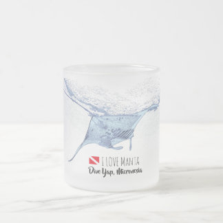 Tasse Givré Silhouette de Manta ray