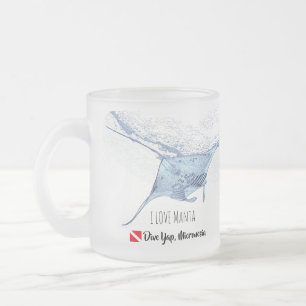 Tasse Givré Silhouette de Manta ray