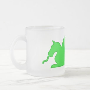 Tasse Givré Silhouette Dragon Vert